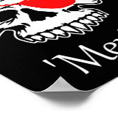 Amerika Pirate Skull Flag op 4 juli Onafhankelijkh Poster (Hoek)