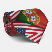 Amerika/Portugal Stropdas (Opgerold)