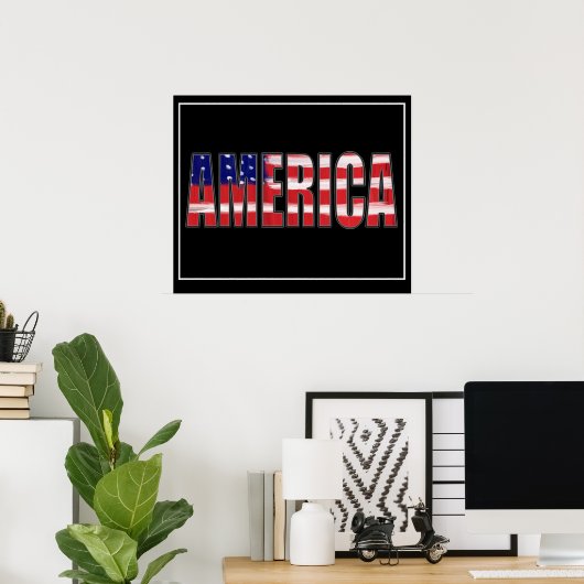 AMERIKA POSTER (Thuiskantoor)