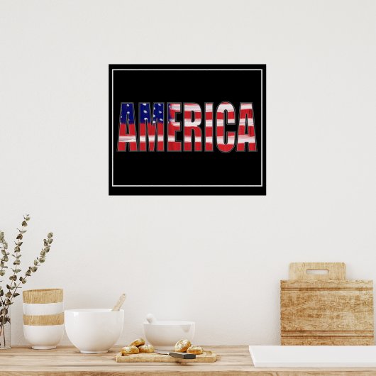 AMERIKA POSTER (Keuken)