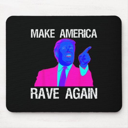 Amerika rave weer grappig edm Trump Muismat (Voorkant)
