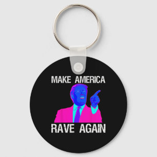 Amerika rave weer grappig edm Trump Sleutelhanger