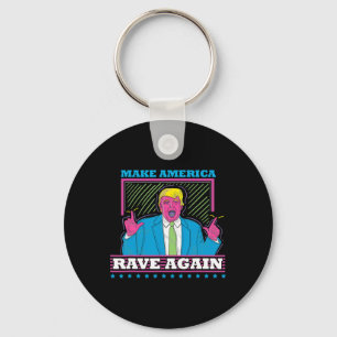 Amerika rave weer grappig Trump edm Shirt 1 Sleutelhanger