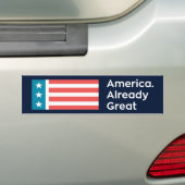 Amerika. Reeds geweldig Bumpersticker (Op auto)