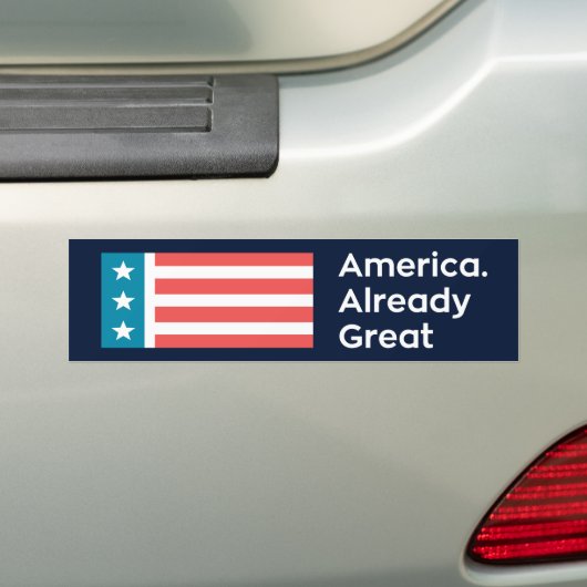 Amerika. Reeds geweldig Bumpersticker (Op auto)