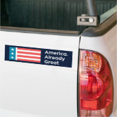 Amerika. Reeds geweldig Bumpersticker (Op Truck)