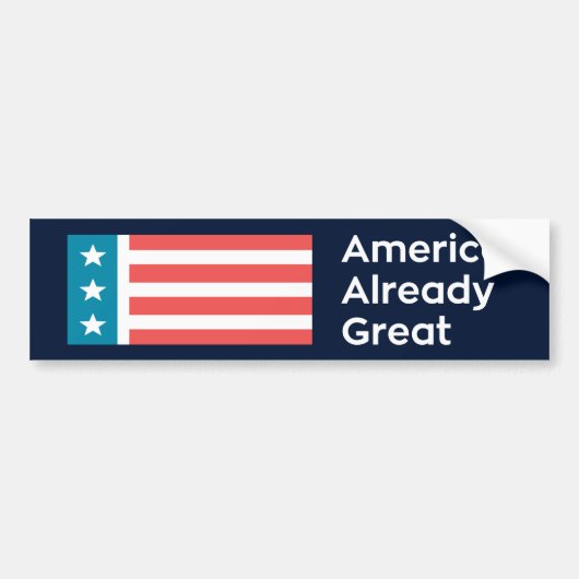 Amerika. Reeds geweldig Bumpersticker (Voorkant)