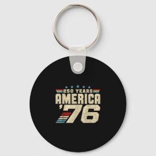 Amerika retro 250 jaar 250ste verjaardag usa 1776 sleutelhanger
