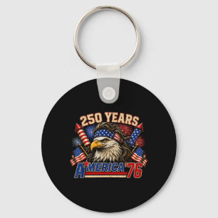 Amerika Retro 250 Jaar Jubileum VS 1776-2026 Sleutelhanger