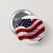 Amerika Ronde Button 5,7 Cm (Voorkant /achterkant)