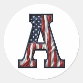 Amerika. Ronde Sticker