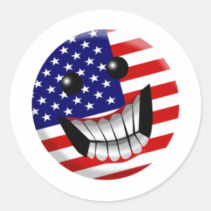 AMERIKA RONDE STICKER