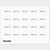 Amerika Ronde Sticker (Vel)