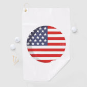 AMERIKA-Rondvloed GOLF TOWEL Golfhanddoek (Insitu)