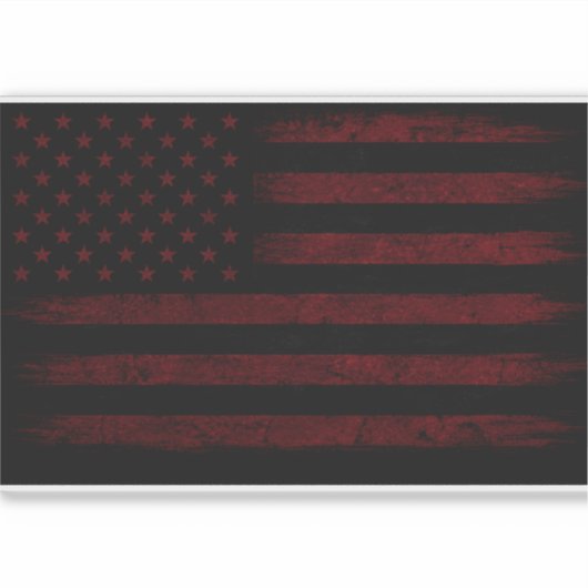 Amerika Rood Sticker (Voorkant)