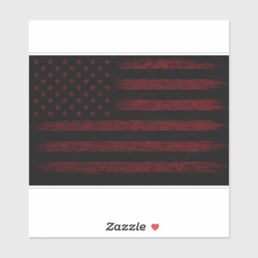 Amerika Rood Sticker (Vel)