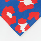 Amerika rood wit en blauw fleece deken (Hoek)