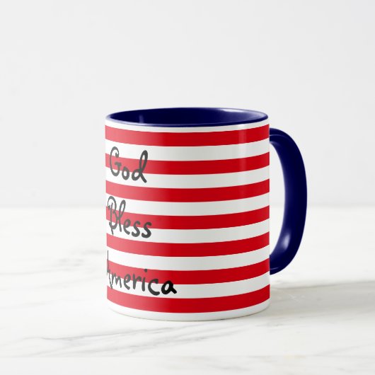 Amerika: Rood, Wit en Blauw Mok (Voorkant rechts)