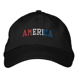 AMERIKA Rood Wit en Blauw Patriottische Stijl Geborduurde Pet
