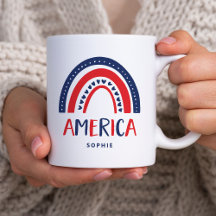 Amerika | Rood wit en blauw regenboog