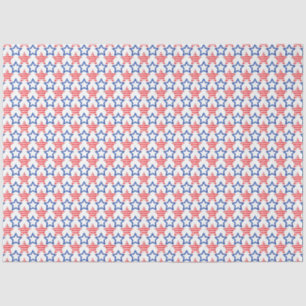 Amerika Rood Wit en Blauw Serie Design 7 Tissuepapier