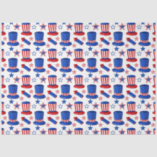 Amerika Rood Wit en Blauwe Serie Ontwerp 27 Tissuepapier