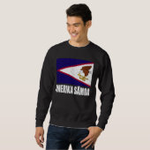 Amerika Samoa Vlag Grunge  Souvenir Amerika Trui (Voorkant volledig)
