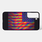Amerika samsung galaxy hoesje (Achterkant horizontaal)