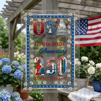 Amerika Semiquincentennial 1776-2026 USA 250 Jaar Acryl Bord