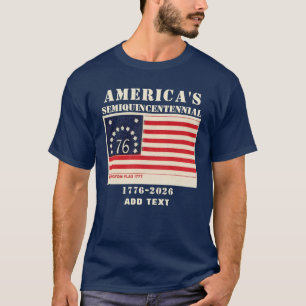 Amerika Semiquincentennial USA 250 Bennington Vlag T-shirt