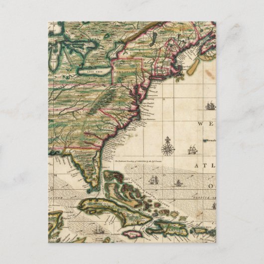 Amerika Septentrionalis Briefkaart (Voorkant)