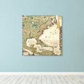 Amerika Septentrionalis Canvas Afdruk (Insitu (Houten vloer))