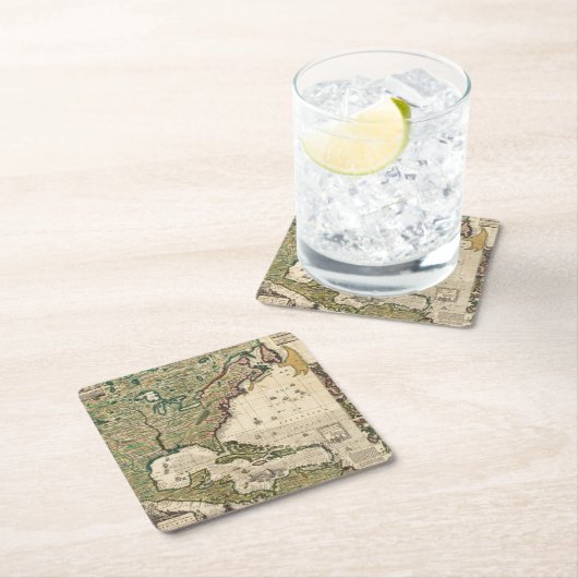 Amerika Septentrionalis Kartonnen Onderzetters (Insitu)