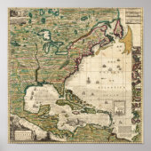 Amerika Septentrionalis Poster (Voorkant)