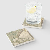 Amerika Septentrionalis Stenen Onderzetter (Zijkant)