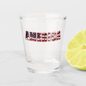 Amerika Shot Glas (Voorkant)