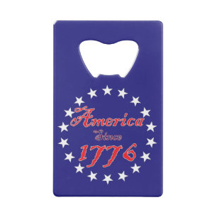 Amerika sinds 1776 creditkaart flessenopener