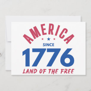 AMERIKA SINDS 1776 LAND VAN DE VRIJEN KAART