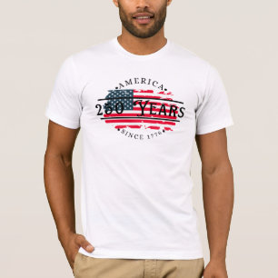Amerika sinds 1776 met Amerikaanse vlag Heren T-shirt
