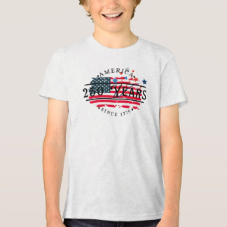 Amerika sinds 1776 met Amerikaanse vlag/Stars Tri-Blend Shirt