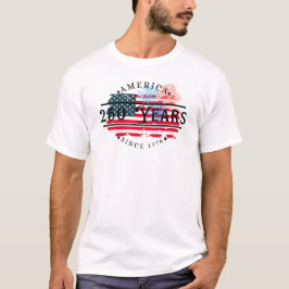 Amerika sinds 1776 met Amerikaanse vlag/Vuurwerk T-shirt