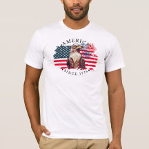 Amerika sinds 1776 met vlag, adelaar en vuurwerk