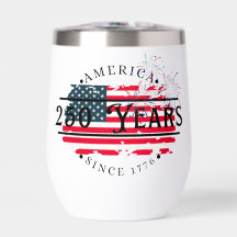 Amerika sinds 1776 met vlag/vuurwerk II