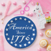Amerika sinds 1776 papieren bordje (Feest)