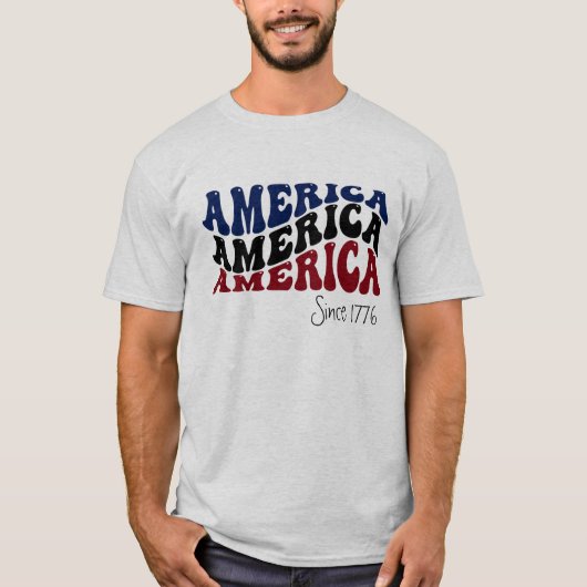 Amerika sinds 1776 t-shirt (Voorkant)