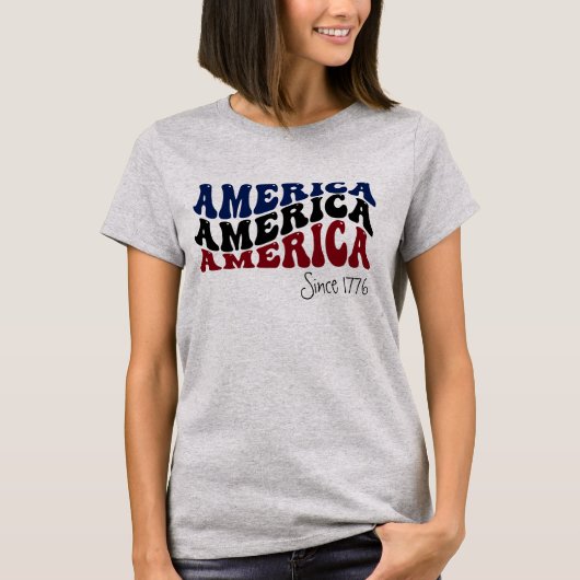 Amerika sinds 1776 t-shirt (Voorkant)