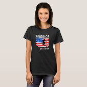 Amerika Ski T-Shirt (Voorkant volledig)