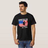 Amerika Ski T-Shirt (Voorkant volledig)