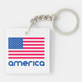 Amerika Sleutelhanger (Achterkant)