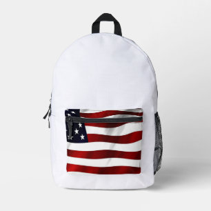 Amerika sneeuw Amerika is cultureel Amerika high s Bedrukte Rugzak